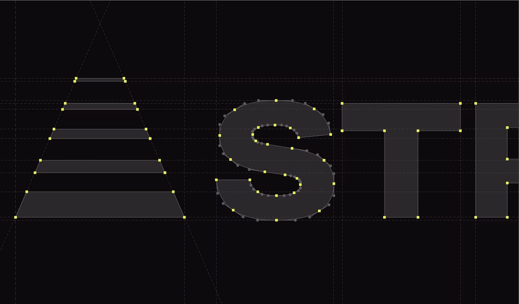 Strata detailed "anatomy" breakdown of logo build